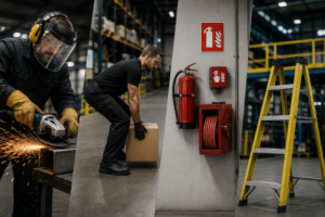 Abrasive wheels, Manual Handling, fire extinguishers, and Ladders