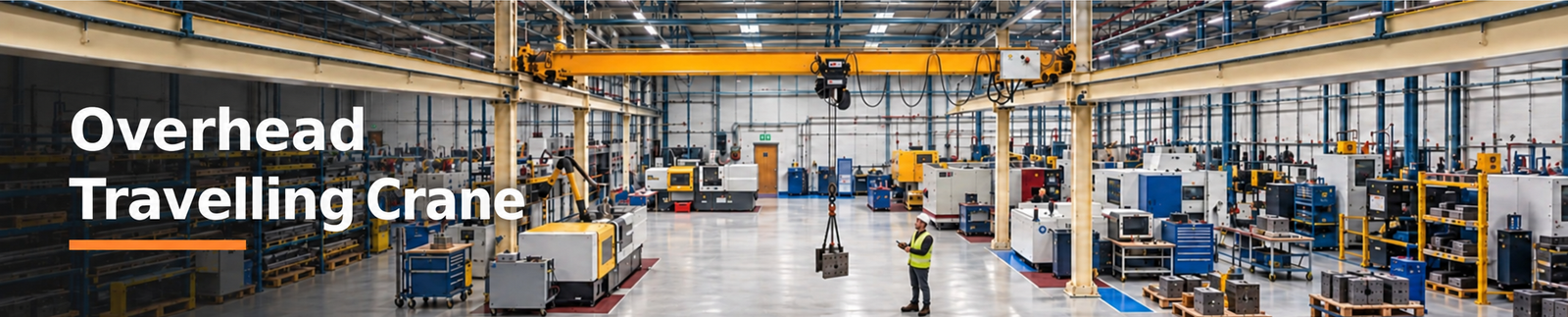Overhead travelling crane being used safely after a training course