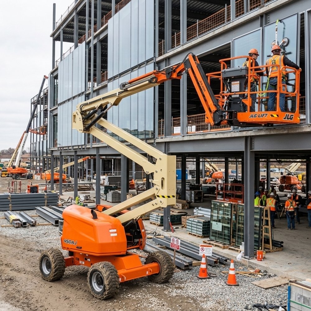 2 guys on cherry picker 3b training