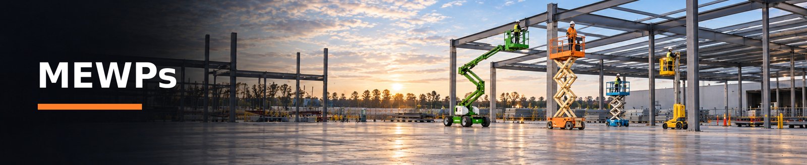 Picture of scissor lift, cherry picker, 3a, 3b